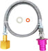 Soda Terra Machine Co2 Adapter Quick Connector with Stainless Steel Hose for Terra DUO Art Gaia Soda Series