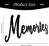 Hotop Metal Word Sign, Rustic Black Cutout "Memories" Wall Decor for Home, Library & Office