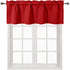 DWCN Red Christmas Valance Curtains for Windows, 52 x 18 inch, Rod Pocket Blackout, 1 Panel for Kitchen Bedroom