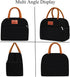 CCidea Insulated Lunch Bag for Men/Women, Small Leakproof Reusable Lunch Tote for Work/Office/Picnic/Travel - Black