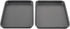 GoodCook Everyday Gray Set of 2 Nonstick Steel 9" x 6.2" Mini Baking Sheets for Toaster Oven