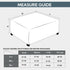 NeColorLife Velvet Ottoman Cover Square Storage Ottoman Slipcover Thick Stretchable Footrest Stool Covers with Elastic