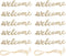 PRETYZOOM 10pcs Farmhouse Welcome Sign Cutout, Unfinished Letter Sign DIY Block Words for Home Wedding