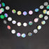 Cheerland Iridescent Party Decorations, Holographic Circle Garlands for Birthday, Graduation, New Year
