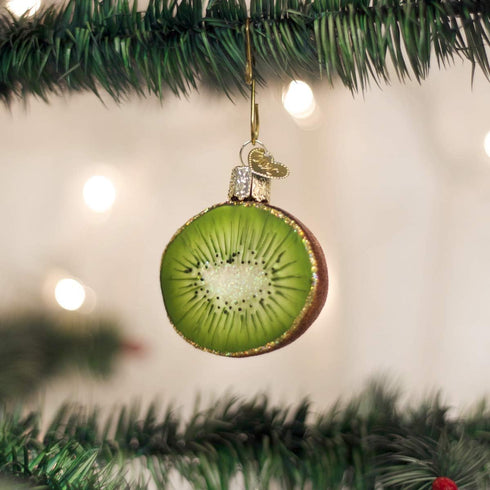 Old World Christmas Kiwi Glass Blown Ornaments for Christmas