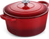 Onader 5QT Enameled Cast Iron Dutch Oven, Round Dutch Oven Pot with