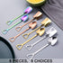 8Pcs Shovel Shape Stainless Steel Spoon Set, Exquisite Box, Dessert, Ice Cream, 4 Colors