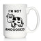 Not Amooosed - Large 15oz White Ceramic Mug - Funny Cow Gifts and Decor