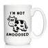 Not Amooosed - Large 15oz White Ceramic Mug - Funny Cow Gifts and Decor