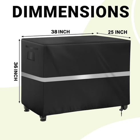 NEWFOM 38 25 36 inch) Outdoor Prep Table Cover Heavy Duty Waterproof Bar Cover for Keter Unity XL Portable Cabinet Bar