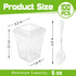 200 Pack 5 oz Plastic Dessert Cups with Lids and Spoons, Disposable Parfait Shooter Pudding Jello Cups for Wedding