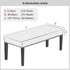 Lebaley 42-54 inch 14-18" Waterproof Stretch Jacquard Ottoman & Bench Cover Removable Washable Slipcover