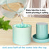3D Cylinder Ice Cube Mold, Easy-Release Ice Bucket Trays, 60 pcs Small Size Blue Ice Maker