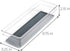 Smart Design Plastic Drawer Organizer, 9 x 3 Inch, BPA Free, Makeup Tray, Kitchen Storage Bin, Gray