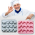 2 Pack Cute Dinosaur Silicone Molds, 12 Cavity 3D Dinosaur Themed Baking Mould Tray for Chocolate Cake Dessert