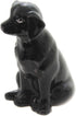 Fine Ceramic Black Labrador Dog Salt & Pepper Shakers Set, 3-3/4" H