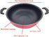 Kadai Deep Kadhai Nonstick Coating Aluminum Wok Cookware Cooking Pan Deep Frying Pan Size 8.5 X 8.5 X 2 Inch Pan Capacity 2 Ltr by SHRIYA