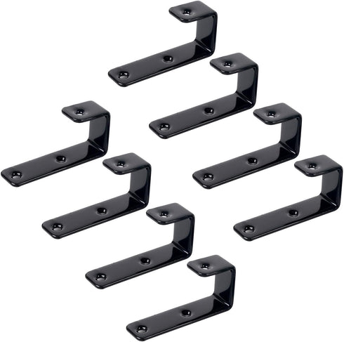 8 Pack Bunk Bed Ladder Hooks, Vinyl Coated Iron Heavy Duty Hook Brackets for Bed Decoration Tool
