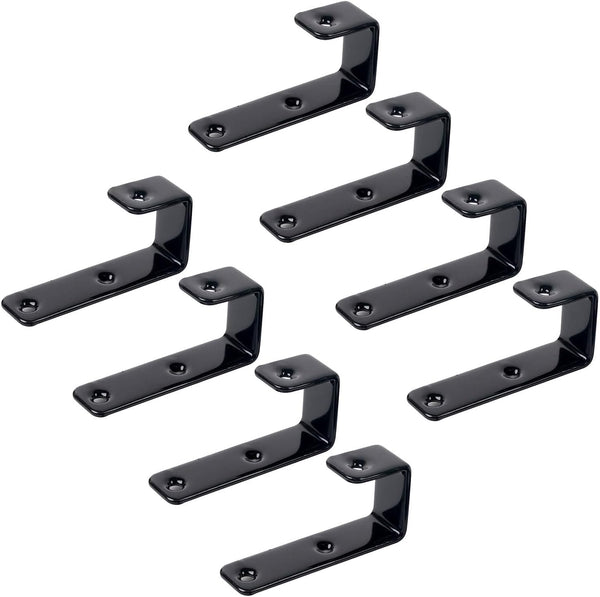 8 Pack Bunk Bed Ladder Hooks, Vinyl Coated Iron Heavy Duty Hook Brackets for Bed Decoration Tool