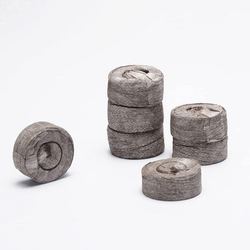 Woohome 150 PCS Peat Pellets Seeding Soil with Plant Label, Nutrient Block Compressed Peat Block, Plastic Plant Tags and Loose Soil Tool for Indoor Outdoor Gardening Seedling Transplanting Growing