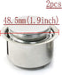 Round Magnetic Center Thermostat Sensor for Electric Rice Cooker, Silver Tone, 2PCS