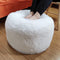 Asuprui Ottoman Pouf Unstuffed Ottoman Foot Rest 20x12 Inches Floor Pouf Round