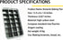 Kundalini Brownie Pan with Dividers - Non-stick Rectangular Baking Pan for Brownies and Cookies