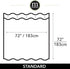mDesign Fabric Shower Curtain - Geometric Herringbone Chevron Print, 72" x 72", Beige/White, Machine Washable & Water