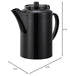 Service Ideas TST612BL Double Wall Teapot with Tether, Plastic, 16 oz., Black
