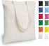 TOPDesign 5 | 12 | 24 | 48 | 192 Pack Economical Cotton Tote Bags, Lightweight Reusable Grocery Shopping Bags