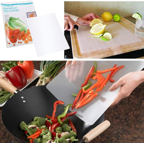 Flexible Plastic Kitchen Cutting Board Mats 12 Inch x 15 Inch (8pack) by Cotton Fly