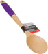 Chef Craft Purple Wooden Spoon with Silicone Handle for Cooking