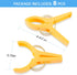 JABINCO Beach Towel Clips - Plastic Chair Clips Towel Holder (Pack of 8) in Yellow, Blue, Green, Red