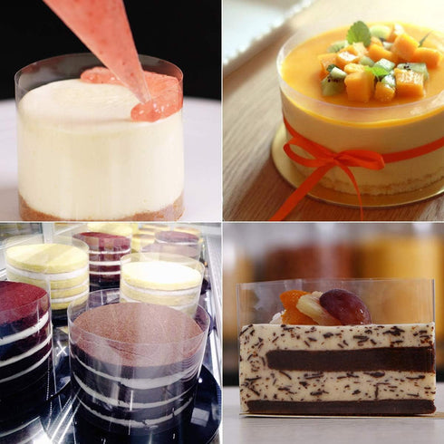 Cake Collars 4x 394inch, Mousse Cake Acetate Sheets for Cake Decorating and Chocolate Mousse Baking
