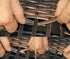 Wicker Weaving Tool, Stainless Steel with Non-Slip Silicone Handle Cover for Rattan Webbing Knitting and Prying