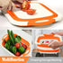 Collapsible Cutting Board, Foldable Chopping Board with Colander, Multifunctional Kitchen Vegetable Washing