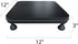dwellington 12" Countertop Farmhouse Display Wood Riser, Decorative Black Beaded Pedestal Stand, Square Tiered Tray
