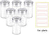Segarty Spice Jars, 6 Pack 3 oz Glass Bottles with Shaker Lids for Spices