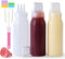 Werduoland 3 Hole Squeeze Bottles for Sauces Plastic Condiment Squeeze Bottles Ketchup Dispenser