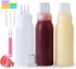 Werduoland 3 Hole Squeeze Bottles for Sauces Plastic Condiment Squeeze Bottles Ketchup Dispenser