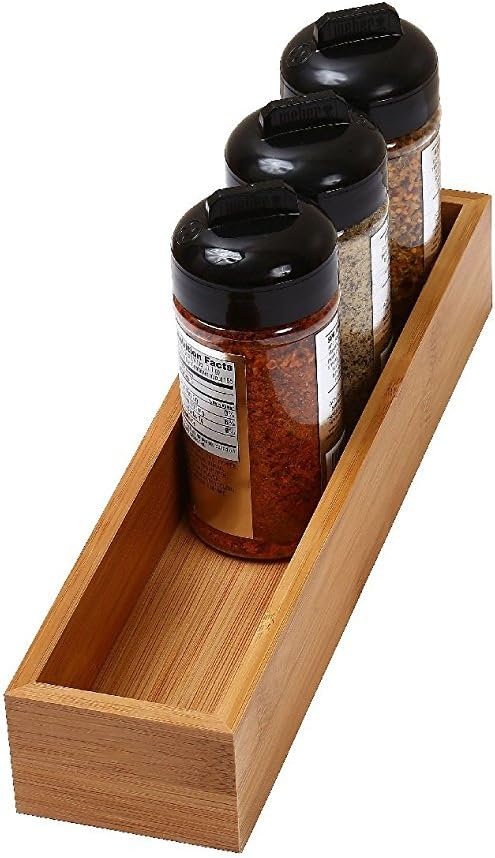 YBM Home Kitchen Drawer Organizer Storage Box, Made of Bamboo, 3x9x2 Inch