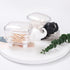 Cotton Ball Holder Dispenser 2-Pack, Cute Elephant Acrylic Qtip Containers with Lid for Bathroom Countertops