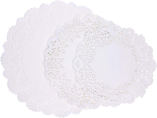 Tupalizy 45PCS Disposable Lace Paper Doilies for Cakes, Desserts, Plates, Tables, Crafts, Serving Trays, Holiday