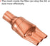 MECCANIXITY 4-Pack Refrigeration Capillary Tube Filters Liquid Separator 9.52mm to 3mm Flat Copper Fitting for HVAC