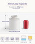 250g 5.12" Countertop, Besmeety Butter Crock, Large Butter Dish with Lid for Suit For Housewarming (White, Extra Large)