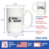 Treble Maker - Large 15oz White Ceramic Mug - Funny Musician Gifts for Women and Men
