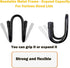 Set of 4 Self Adhesive Pan Pot Lid Holders, Cabinet Door/Wall Mount Storage Organizer for Lids Up to 11 Inches.