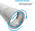 Air Conditioner Hose Extension Coupler, 5 Inches, Portable AC Exhaust Vent Hose Connector for Universal Fit