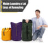 Extra Large Heavy Duty College Laundry Bag, Purple 115L Backpack with Handle and Drawstring Closure