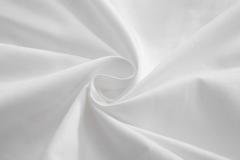 White Body Pillowcase with Ruffles, Cotton Pillow Sham Cover 21"X54" 1pc